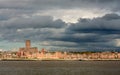 Liverpool City Waterfront Skyline Royalty Free Stock Photo