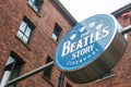 LIVERPOOL, ENGLAND - APRIL 20, 2012 : Sign of The Beatles Story.