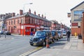 Walton Breck Road and The Albert Pub next to Anfield in Liverpool