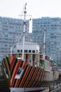 Dazzling pilot boat in dry dock