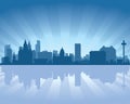 Liverpool England skyline Royalty Free Stock Photo