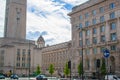 Liverpool, England, United Kingdom; 10/15/2018: Facade of George`s Dock in Liverpool, an old dock located on the River Mersey