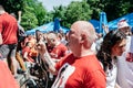 Liverpool, fan club UEFA Champions League Final, Olimpiyskiy National Sports Complex Stadium, Kiev, UA, 26 May 2018 Royalty Free Stock Photo