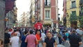 Liverpool fans in the Plaza Mayor