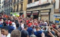 Liverpool fans in the Plaza Mayor