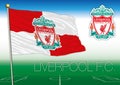 Liverpool Football Club flag and symbol