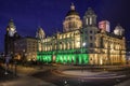Liverpool 3 Graces waterfront Royalty Free Stock Photo