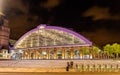 Liverpool Lime Street Train Station at night Royalty Free Stock Photo