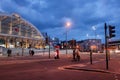 Liverpool Lime Street train station at night Royalty Free Stock Photo