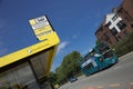 Liverpool, Merseyside, UK, 24th June 2014, Merseytravel Bus Stop on Great George Street and St James Street