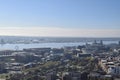 Aerial view of the English city of Liverpool Royalty Free Stock Photo