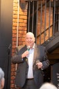 Liverpool, Merseyside, United Kingdom - April 19th 2018 - Liverpool Mayor Joe Anderson Gives Talk