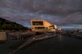 Liverpool Museum, image captured at sunset in the city center downtown docklands