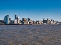 Liverpool`s UNESCO listed waterfront including modern office buildings