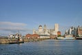 Liverpool Ships in Dock Royalty Free Stock Photo