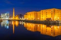 Liverpool Skyline Pier head sunset