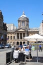 Liverpool town hall and pavement cafe.