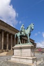 Statue of Albert Prince Consort outside St Georges Hall in Liverpool, England UK on July 14, 2021 Royalty Free Stock Photo