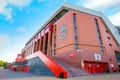 Anfield stadium, the home ground of Liverpool football club in UK