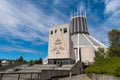 LIVERPOOL, UK, 26 MAY 2019: A view documenting the exterior of the  Metropolitan Cathedral of Christ the King, in Liverpool Royalty Free Stock Photo