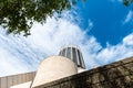 LIVERPOOL, UK, 26 MAY 2019: A view documenting the exterior of the  Metropolitan Cathedral of Christ the King, in Liverpool Royalty Free Stock Photo