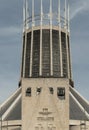 Architecture interior design of Liverpool metropolitan cathedral Royalty Free Stock Photo