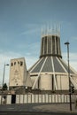 Architecture interior design of Liverpool metropolitan cathedral Royalty Free Stock Photo