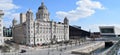 liverpool water front Royalty Free Stock Photo