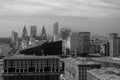 City with old and new architecture in liverpool top view from Wheel of Liverpool Royalty Free Stock Photo