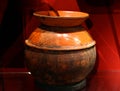 Handmade ceramic clay brown pottery,