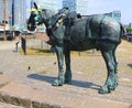 The Liverpool Carters Working Horse monument near the Museum of Liverpool