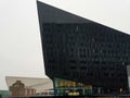 Modern architecture at the Liverpool Docks, Port of Liverpool, with the Royal Institute of British Architecture RIBA in sight