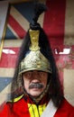 Shako is a tall, cylindrical military cap,