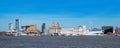 Liverpool waterfront and the river Mersey Royalty Free Stock Photo