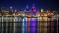 Liverpool waterfront skyline colour