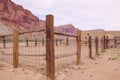 A Livestock Corral in the Wild West Desert