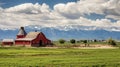 livestock farm colorado Royalty Free Stock Photo