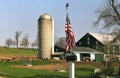 Livestock feeding silo and barn Royalty Free Stock Photo