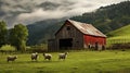 livestock goat barn Royalty Free Stock Photo