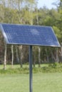 Livestock water tank, which uses solar panels to pump the water out of the ground