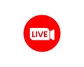 Livestream icon for streaming video gatherings online