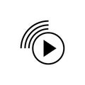 Livestream icon, Vector illustration Royalty Free Stock Photo