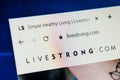 Livestrong.com Web Site. Selective focus. Royalty Free Stock Photo