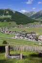 Livigno from above vertical Royalty Free Stock Photo