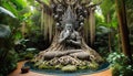 A living archive of Bunya a tree deity whose roots hold the drea Royalty Free Stock Photo