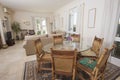 Living area interior of a luxury villa Royalty Free Stock Photo