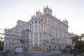 Living block built in Stalinist empire style in Leningradsky prospect 1, close to Belorussky railway terminal.