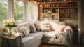 living blurred tiny home interior Royalty Free Stock Photo