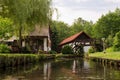 Living on a canal in Spreewald Germany Royalty Free Stock Photo