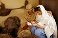 Living christmas nativity scene